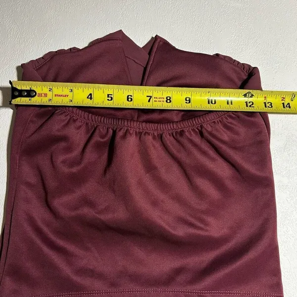 Charlotte Russe Strapless Twist Front Tube Top | Wine Red | Size M - Image 4