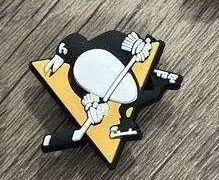 Pittsburgh Penguins Hockey Team Charm For Crocs Shoe Charms - 2 Pieces - Image 2