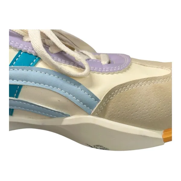 DF DE FLORANCE Cloudea™ women’s Sneakers Size 9.5 blue purple tan white - Image 10