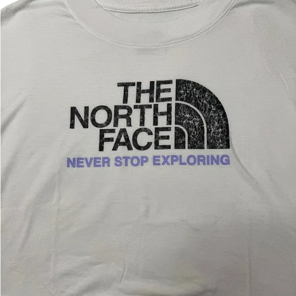 The North Face White Half Dome Cropped Boxy Tee Women’s Small - Image 6