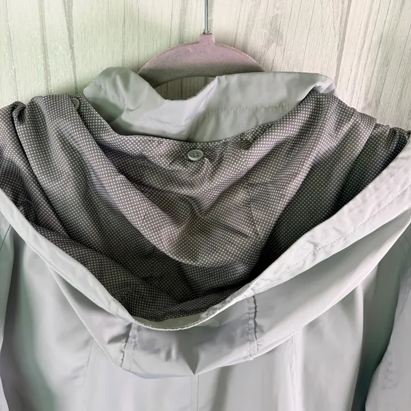 NWT WEATHERPROOF Women's Hooded Rain Coat Anorak-Style Jacket in Grey, 2X - Image 9