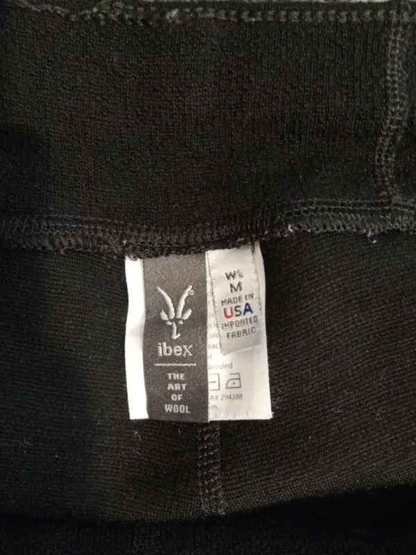ibex Womens Baselayer Leggings Merino Wool Blend Performance Hiking Size M - Image 2