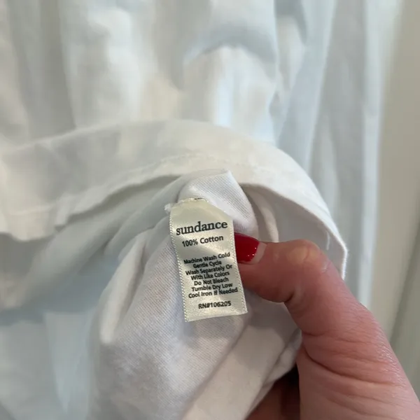 Sundance eyelet long sleeve cotton top - Image 7