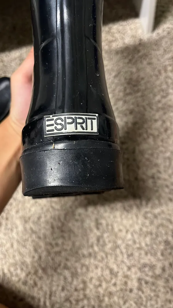 Esprit black rain boots - Image 2