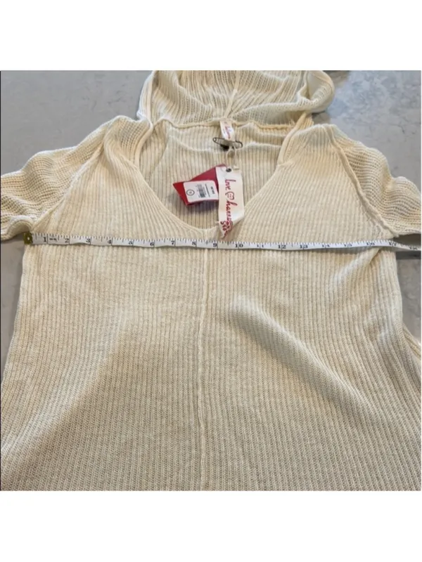 Hanna Andersson Cream Wool Blend Hooded Cardigan Extra Large - Image 7