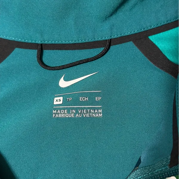 Nike Brazil Soccer Training Jacket Womens XS Teal Zip Up Football Brasil Warm Up - Image 8