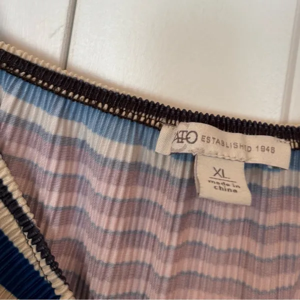 Cato Textured‎ Multi Color Stripe Dress Size XL - Image 6