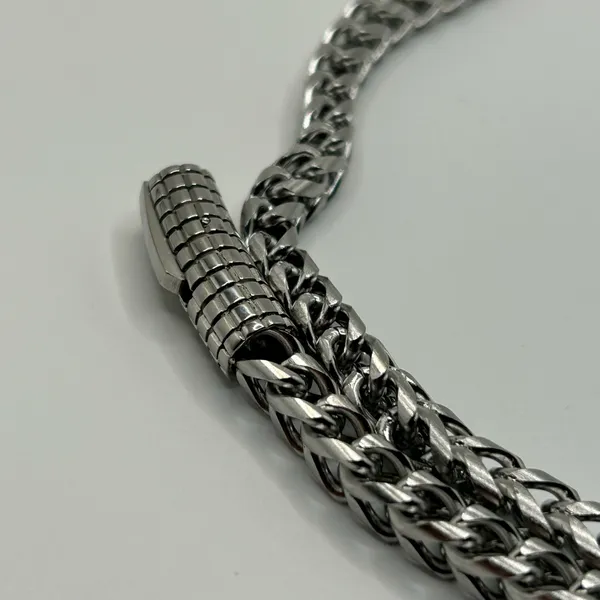 David Yurman Franco Necklace Silver 6.5mm 22” Stainless Steel High Quality Waterproof Chain - Image 3