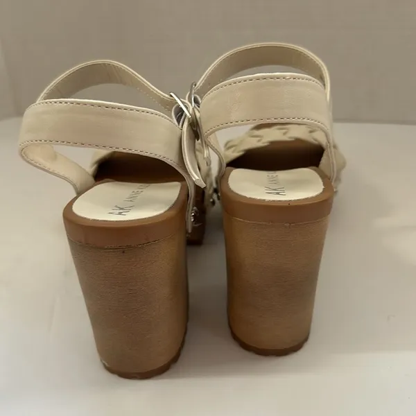 Anne Klein white Lori's woven ankle strap - Image 4