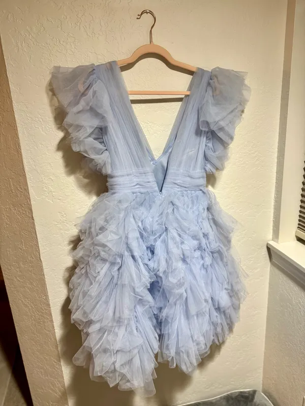 Mac Duggal Lavender Tulle Dress - Image 6