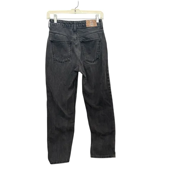 We The Free Women's Black Straight Jeans Size 26 Distressed‎ Denim - Image 2