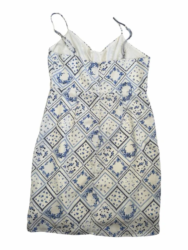 Altar’d State Blue & White Tile Print Dress - Image 3