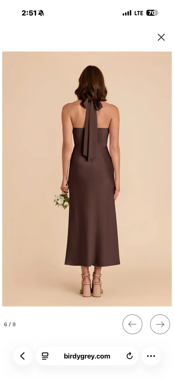 Birdy Grey Bridesmaid Dress Espresso - Image 2