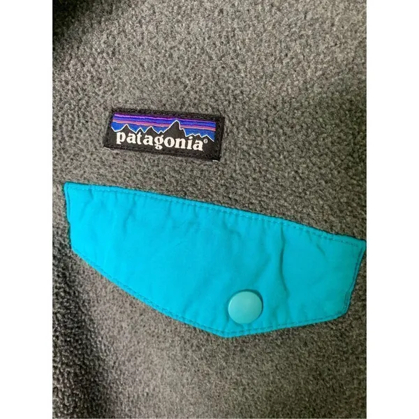 Patagonia Synchilla snap T fleece pullover gray women's size XS - Image 3