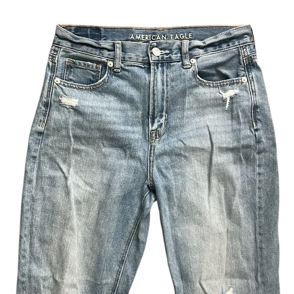 American Eagle Mom 4 Tall Distressed Jeans - Image 3