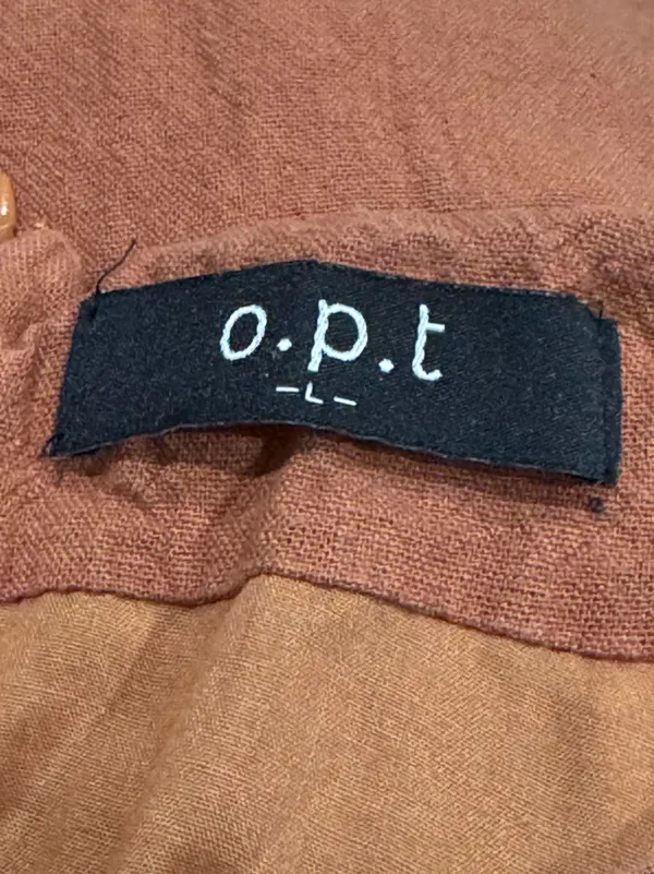 Anthropologie O.P.T. Brinley Hemp Blend Tie Dress Women’s Large - Image 3