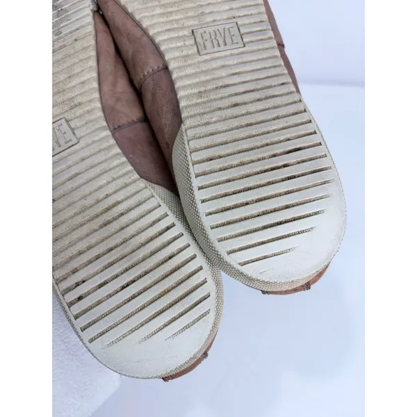 Frye Brown Nubuck Slip-On Flats Minimal Euro Comfort Travel‎ 8M - Image 10