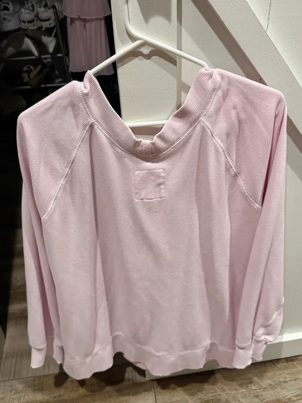 Aerie Sweatshirt Oversized Pullover Pink - Image 2