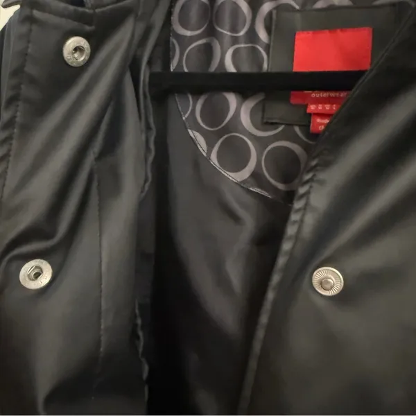 Esprit Women's Black Belted Jacket Size Medium VINTAGE! - Image 5
