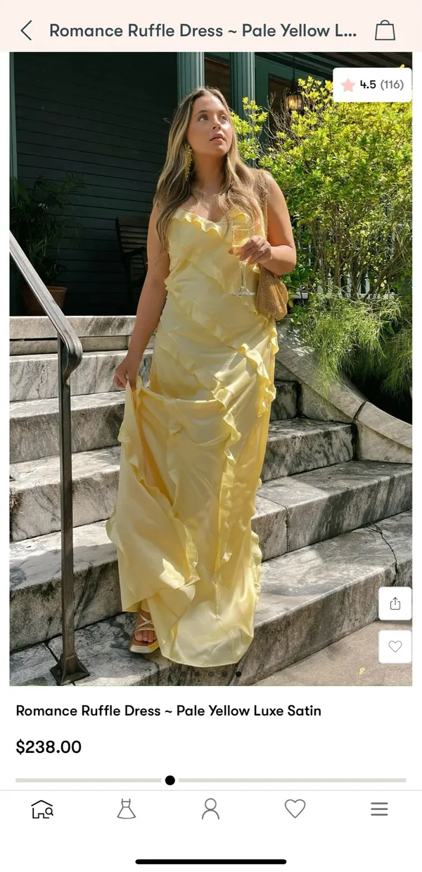 Show Me Your Mumu Yellow Ruffle Maxi Dress - Image 3