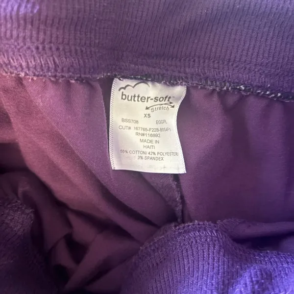 Purple Women's Scrub Pants - Image 4