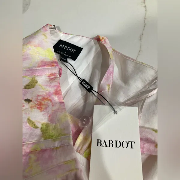 Bardot Pink Floral Maxi Dress - Image 6