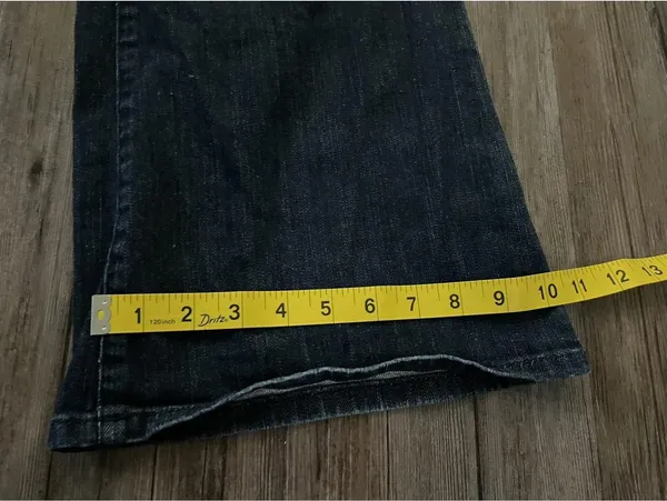 Mossimo y2k 2000s flared bell bottom jeans Women's Sz 12 Blue - Image 6