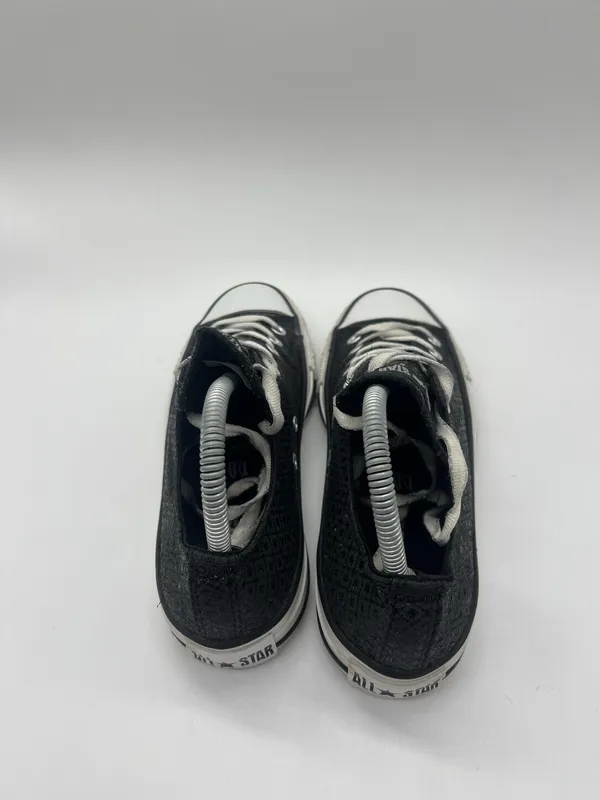 Converse Chuck Taylor All Star Shoes Womens Size 8 Black Glitter Sneakers - Image 8