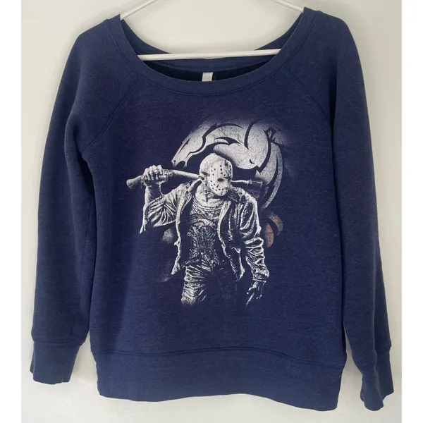 Bella Canvas Jason Voorhees x Denver Broncos Sweatshirt - Image 5