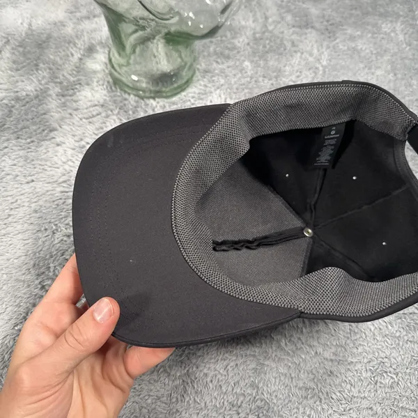 Lululemon Black Adjustable Baseball Cap Athletic Hat One Size OS Men's Gym - Image 10