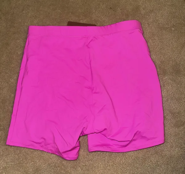 SKIMS Fits Everybody Pink Nylon Bike Shorts - Image 5