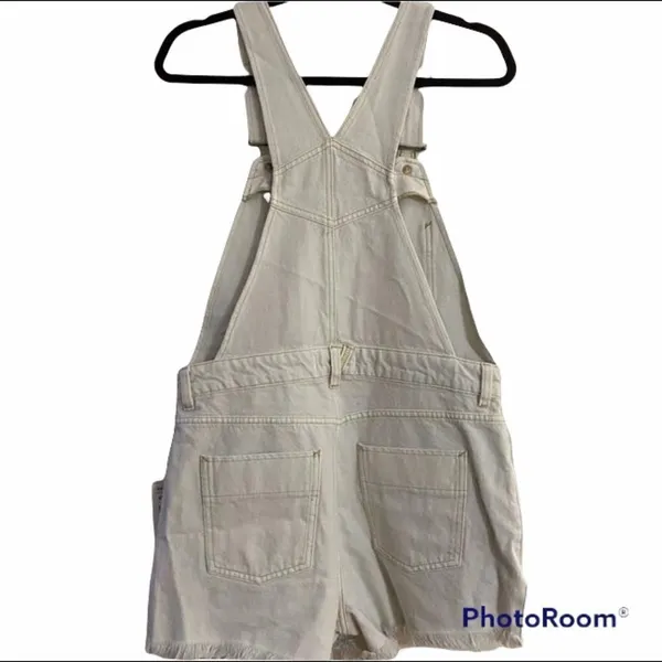 ✨ White Sunkissed Denim Overalls Romper/Jumpsuit✨ - Image 4