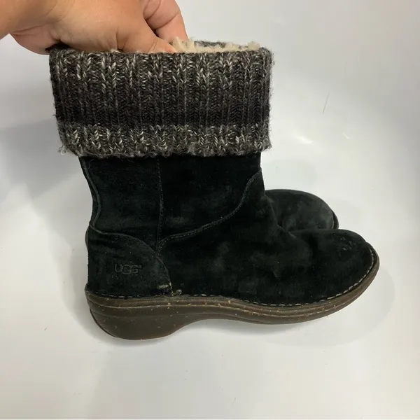 UGG black‎ suede Kaylana boots size 6 - Image 5