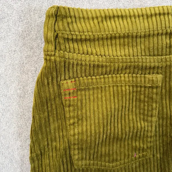 BDG Women's X-Small Olive Green Corduroy Mini Skirt Frayed Pockets - Image 8