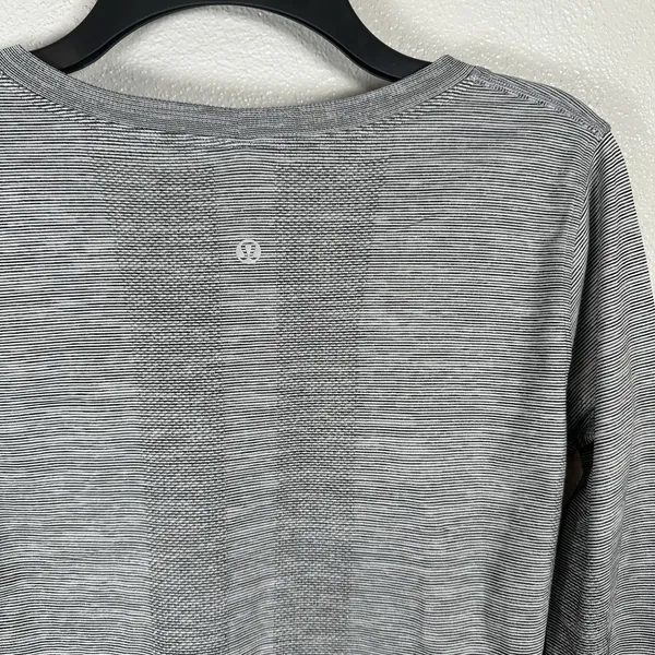 Lululemon Swiftly Tech Long Sleeve Womens Sz 6 Heathered Gray Athleisure Active - Image 5