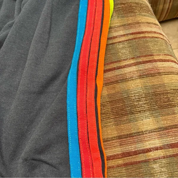 Aviator Nation Gray Sweatpants with Multicolor Stripes - Image 5