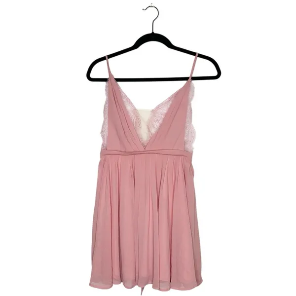 Michael Costello X Revolve Justin Mini Dress Women's Pink Size Medium - Image 3