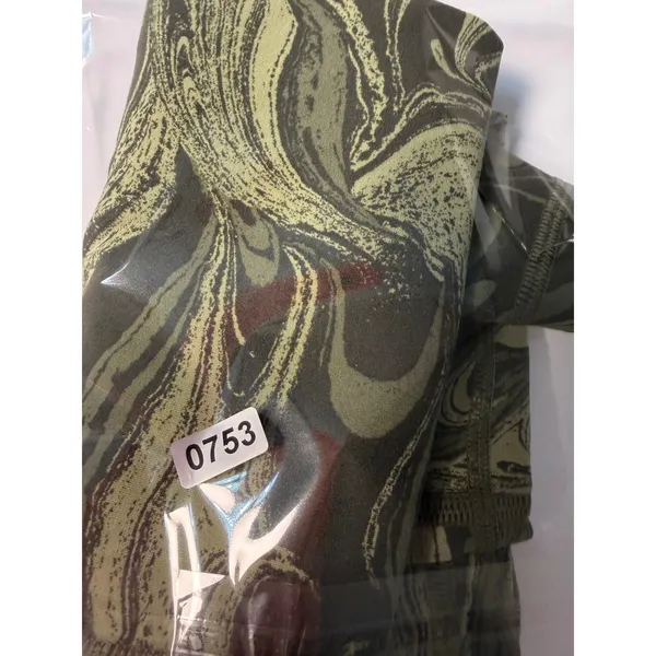 Athleta‎ Transcend 7/8 Tight 1X Sumi Marble Green Black Leggings - Image 7