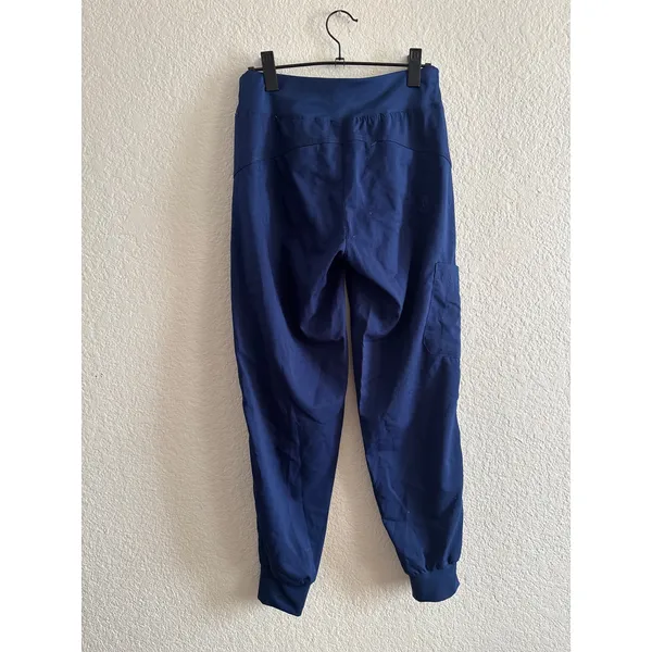 Healing Hands Scrub Joggers XS Purple Label Tara Navy Blue Yoga Waistband 9233 - Image 5