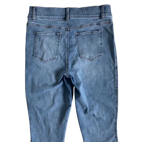 Spanx Jean-ish Ankle Leggings Wmns Large High Rise Skinny Denim Medium Wash Blue - Image 7