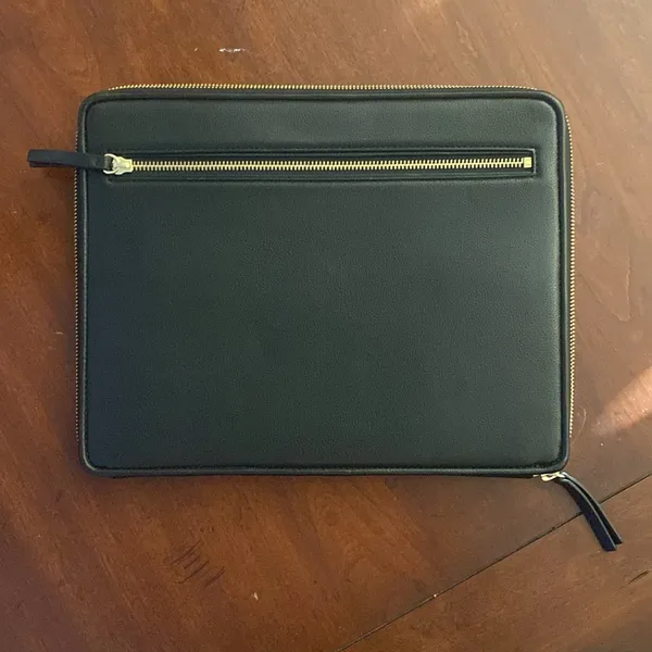 Black Zippered Laptop Sleeve - Image 2