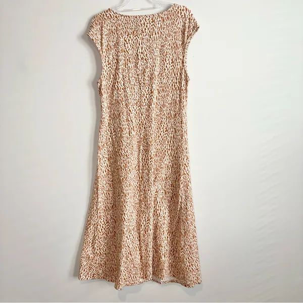 Old Navy Giraffe‎ Cheetah Animal Print midi dress tan size Xl - Image 3
