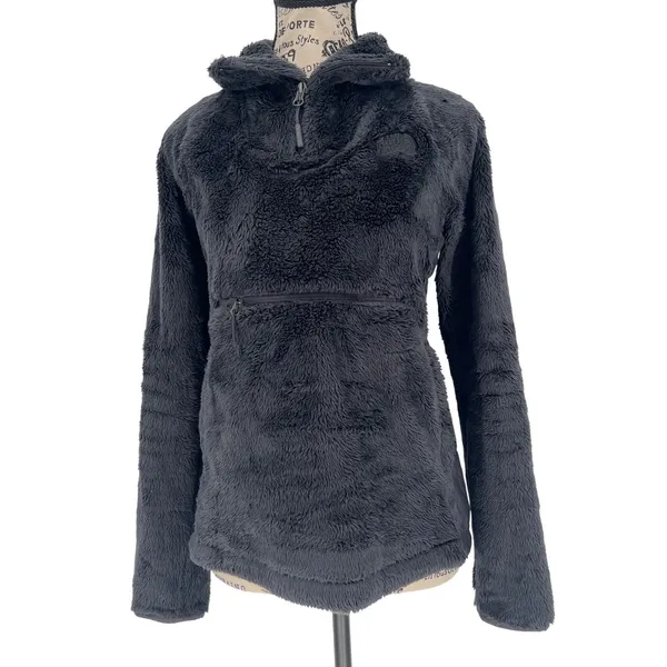 The North Face Osito Sport Hybrid 1/4 Zip Fleece Women's XS‎ Black Cozy Pullover - Image 2