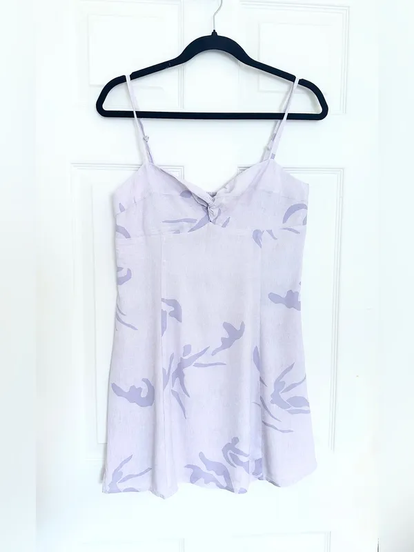 Aritzia Wilfred City Lights Mini Dress – Lavender – S - Image 3