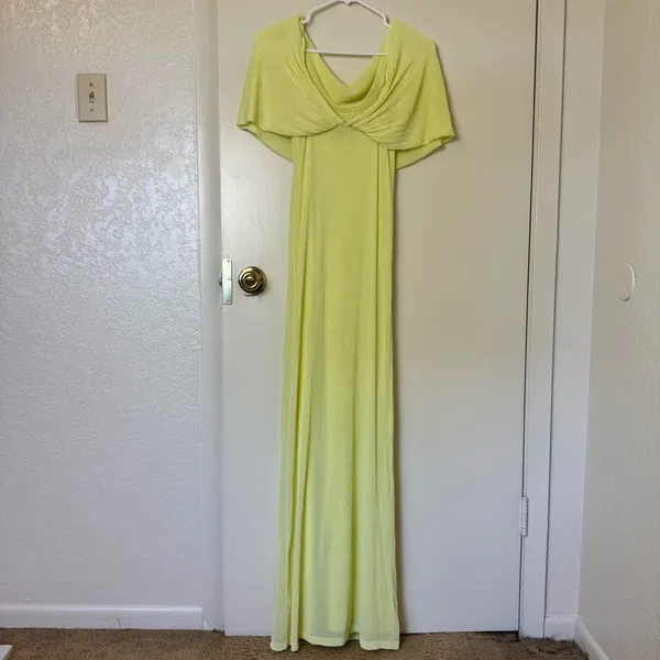 Zara Knit Maxi Dress Light Yellow Size M - Image 4