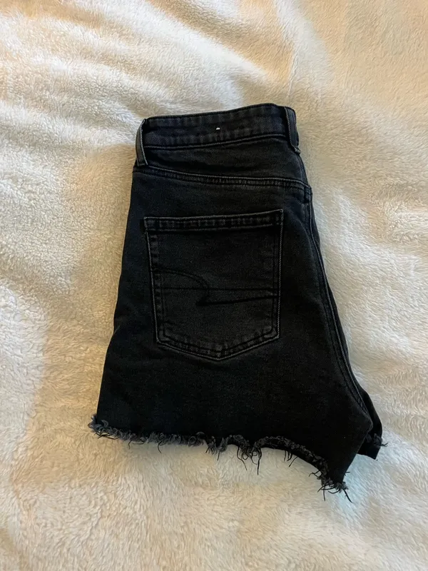 American Eagle Denim Stretch Black Shorts - Image 2