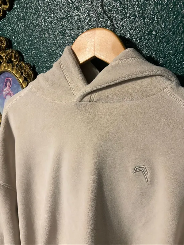 Oner Active Tan Fleece Pullover Hoodie Sz Large - Image 2