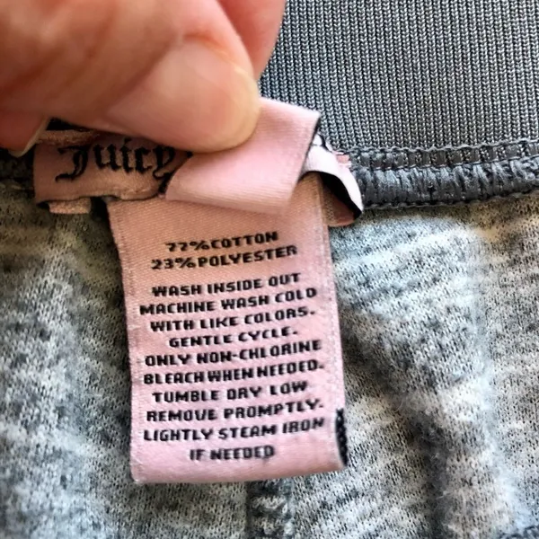 Juicy Couture Gray Drawstring Lounge Pants Size Large - Image 5