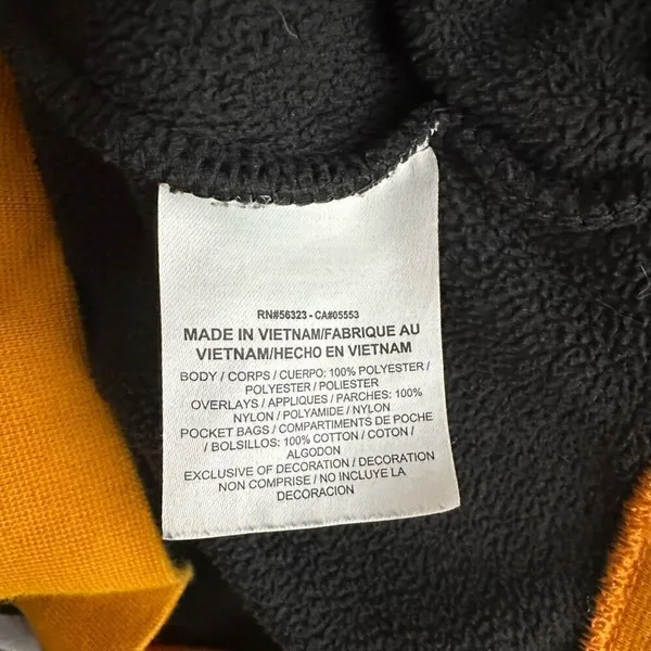 NIKE BLUE AND ORANGE POLAR FLEECE HALF ZIP SWEATSHIRT Size XS - Image 5