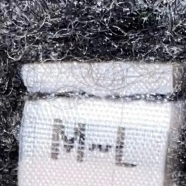 Muji Wool‎ Yak Blend Open Cardigan M/L Gray Black Minimalist Luxury - Image 4